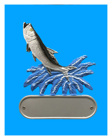Aluminum Tarpon Decorative Address Plaque - Broward Casting