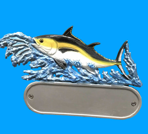 Cast Aluminum Tuna Decorative Address Plaque