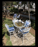 Cast Aluminum Coral Series Outdoor Bar Table and Chairs