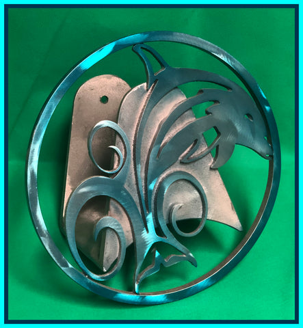 !BRAND NEW! Aluminum Porpoise Dolphin Plasma Decorative Hose Holder