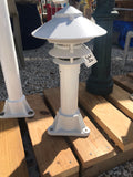 3" ROUND, 1'h or 3'h ALUMINUM POST WITH PAGODA DOCK LIGHT