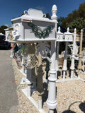 CUSTOM ORDERED/PAINTED PALM TREE w/Butterfly Inserts HIGH QUALITY CAST ALUMINUM MAILBOX